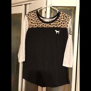 PINK Victoria Secret 3/4 sleeve T-shirt